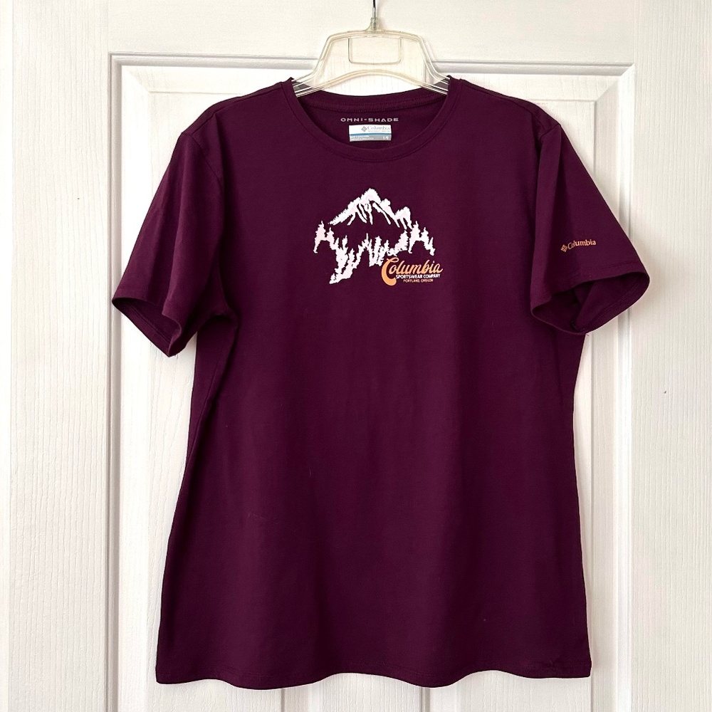 Columbia Omni-Shade Mountain Outdoors Graphic Tshirt Large